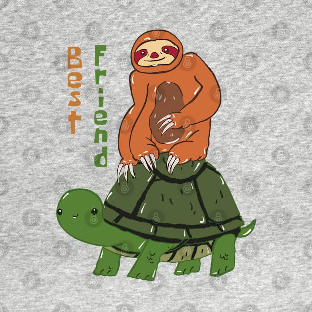 Sloth and Turtle by RiyanRizqi